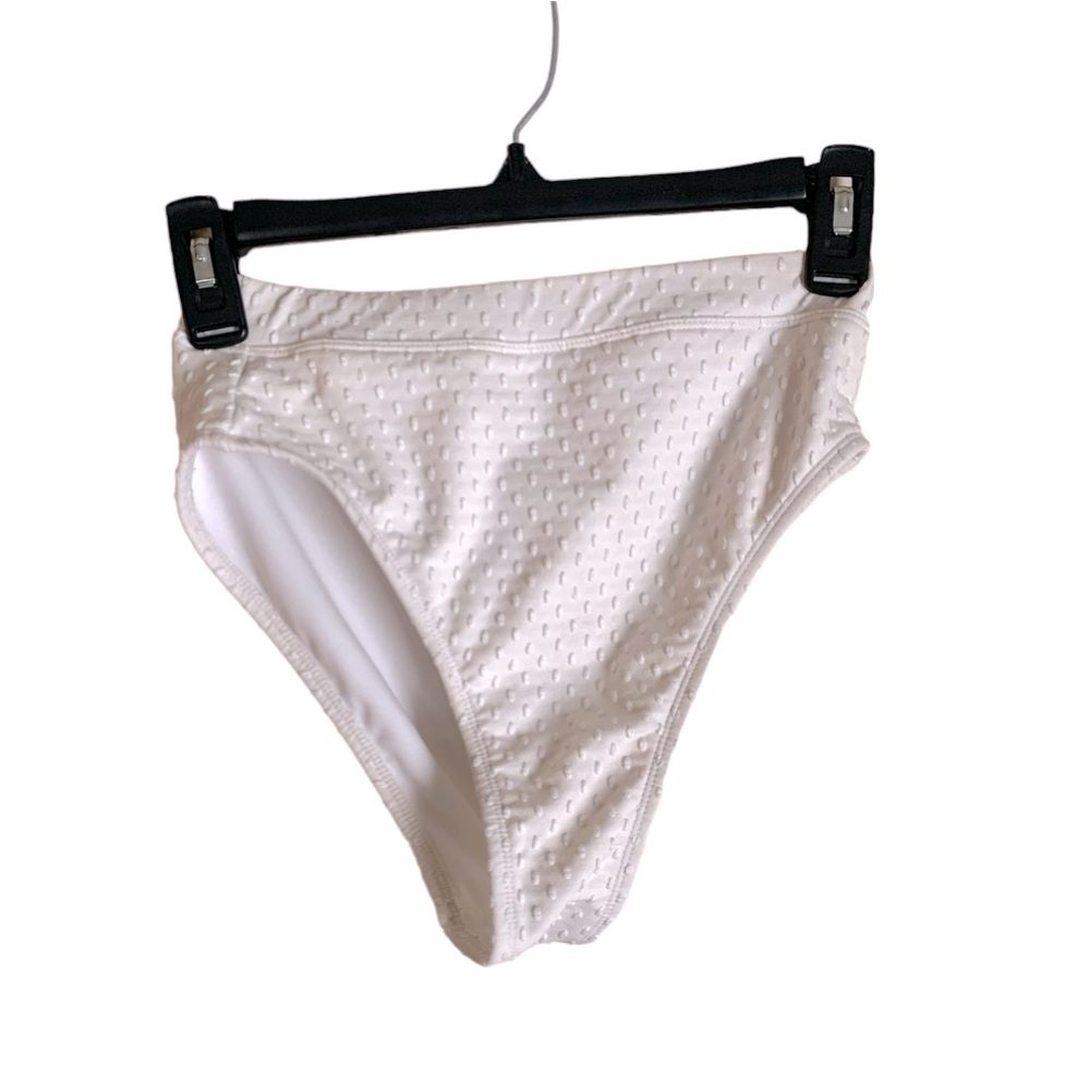 Xhilaration Juniors' Dot Texture High Leg High Waist Bikini Bottom